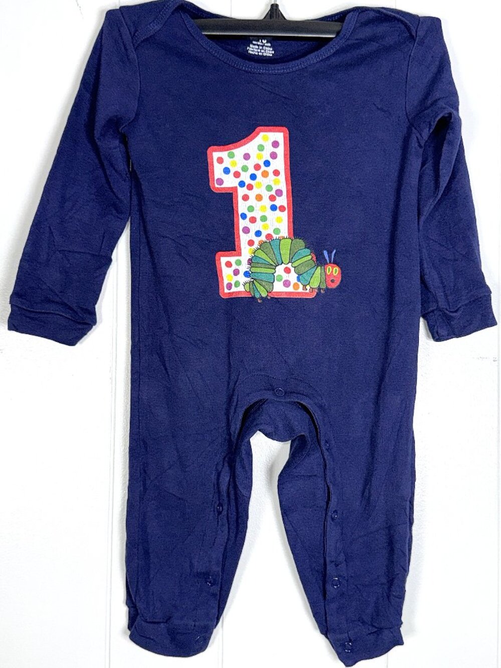 Very Hungry Caterpillar 1st Birthday One-Piece Bodysuit Romper Outfit Baby 18 M